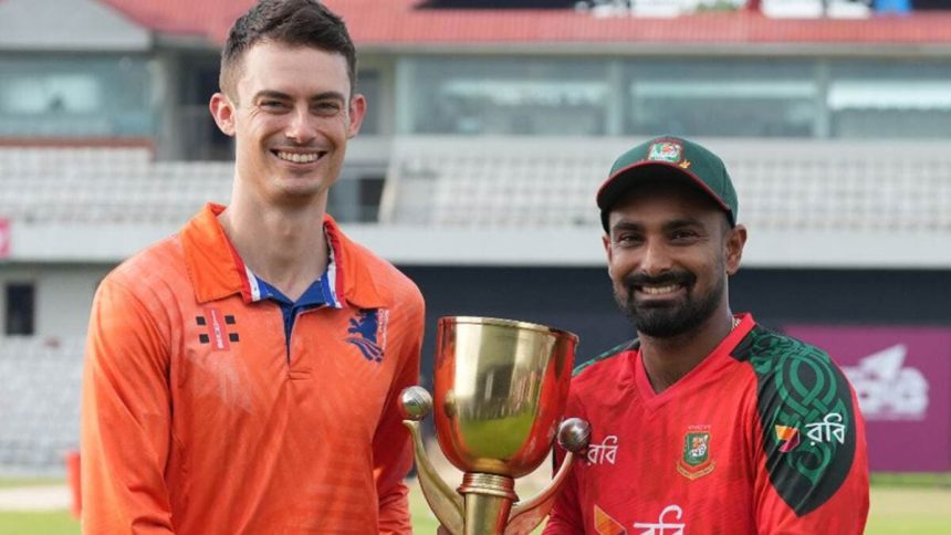 Netherlands Captain Scott Edwardsleft With Bangladesh Counterpart Litton Das Right.jpg