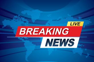 Breaking News With World Map Background. Vector