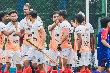 Indian Junior Mens Hockey Team Players Celebrate A Goal.jpg