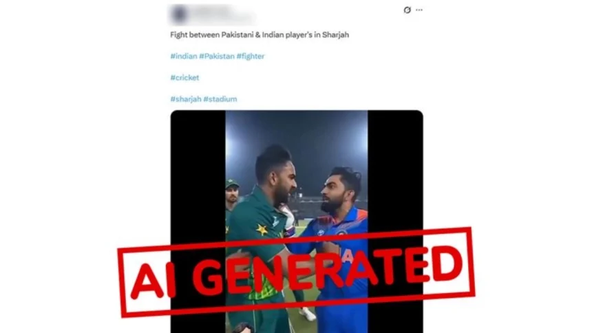 Viral Video Showing India And Pakistan Players Fighting Is Fake 1.jpg